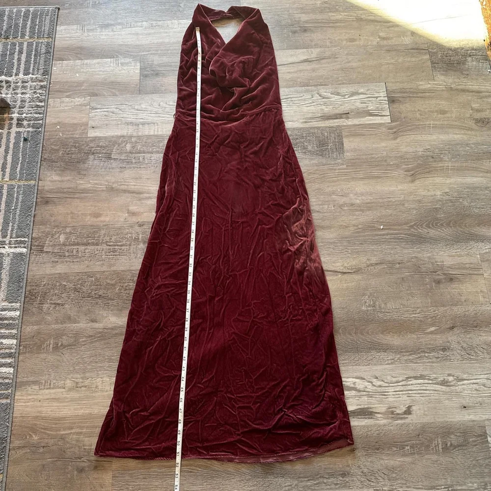 ZARA ELEGENCE VELVET OPEN BACK MIDI DRESS - SIZE XS - BRAND NEW WITH TAG - Picture 2 of 8